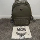 Authentic MCM Unsex BACKPACK MEDIUM Sea Turtle Color $1390 W Dust Bag Brand New