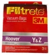 3M Filtrete Hoover Y and Z Vacuum Bag, 2 Pack 64702A, 64702Q