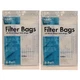 2 - Genuine KIRBY Micron Magic Vacuum Filter Bags F/Twist-Style (12 Bags Total)
