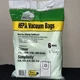 RICCAR CH822~SIMPLICITY CLEAN OBSESSED H-10 HEPA VACUUM BAGS~5 PLY~8 BAGS