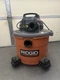 a RIDGID 6-gallon 3.5-peak HP wet/dry vacuum cleaner (Model: WD0670). a RIDGID 6-gallon 3.5-peak HP wet/dry vacuum cleaner (Model: WD0670).