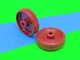 2 Rear Wheels, Red for Kirby Vacuums Fits 516, 2CB, Classic III and more  