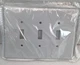 Lot  5 Leviton 002 88111 White 3G Switch  Wallplate  Receptacle OVERSIZED