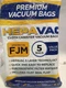 VEVA FJM Advanced Filters Premium Vacuum Bags HEPAVac Bags. A3