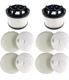 LVAC-200 Vacuum Cleaner Filter for Levoit LSV-V201-WUS 2Motor 4Pre-Motor Filters