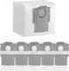Roborock 6-Pack Disposable Dust Bags for specified Robot Vacuum Cleaner models