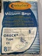 Oreck Type CC Envirocare Upright Vacuum Bags #713 Pack Of 8 NEW SEALED. A54 Oreck Type CC Envirocare Upright Vacuum Bags #713 Pack Of 8 NEW SEALED. A54