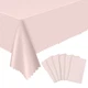 Disposable Pink Tablecloth, 6 Pack, 54 X 108 Inch, Party Wedding