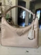 PRADA Re-Edition 2000 ($1390) Nylon Beige Shoulder Bag Italy Leather Handle