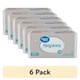 (6 pack) Great Value 12x12 Disposable Paper Napkins, White, 500 Count