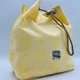 1390 MCM Pouch Drawstring Bag Leather All-over Logo Canvas Silver Plate
