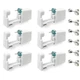 6 Pack Disposable Ear Piercing Kit Self Ear Piercing Gun with Earring Studs