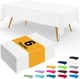Smiry Disposable Table Cloth - 6 Pack, 54 x 108 Inch Waterproof Rectangle Tablec