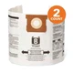 RIDGID Dust Bags Size B for 510 Gal Wet/Dry Vac (2-Pack) Dry Pickup Only
