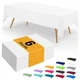 Disposable Table Cloth - 6 Pack, 54 x 108 Inch 54" x 108" - 6 Packs White