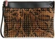Christian Louboutin FUNKY Studded Spiked Leopard Calf Hair Clutch Bag $1390