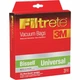 Filtrete 3M Vacuum Filter Bags. 3 Bags. Fits Most Bissell Uprights. #66707A.