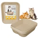 6 Pack Disposable Cat Litter Boxes, Durable Leak-Proof Cardboard Kitty Litter...