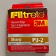 3M Filtrete Sharp PU-2 Micro Allergen Vacuum Bags 3 Pack 68759