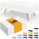  Disposable Table Cloth - 6 Pack, 54 x 108 Inch 54" x 108" - 6 Packs White