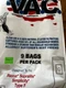 VAC Type F Bags for Riccar Supralite Simplicity 9 bags VAC Type F Bags for Riccar Supralite Simplicity 9 bags