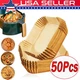 50 x Air Fryer Disposable Paper Tray Non-stick Parchment Oil-proof Liners 8" Lot